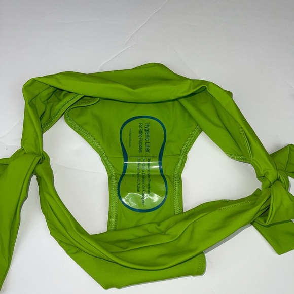 KORAL Swim Bikini Tie Bottoms Lime Green M - Picture 5 of 7